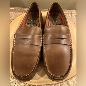 Florsheim Men’s Driving‎ Loafers Dress shoes size 9 cognac Brown NEW